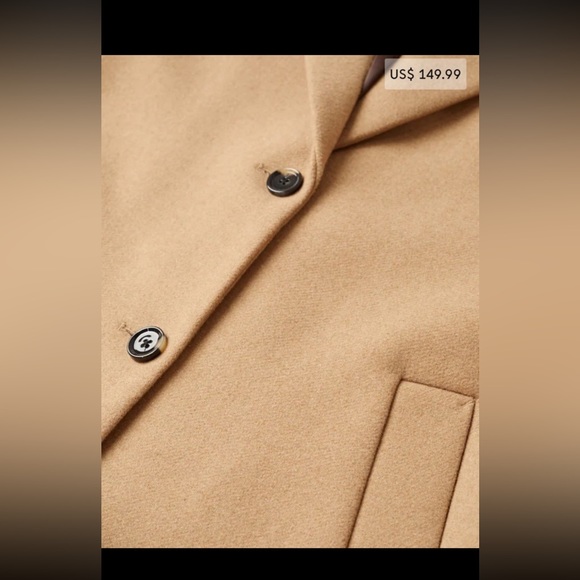 NWOT MANGO Tan Coat - Picture 9 of 12